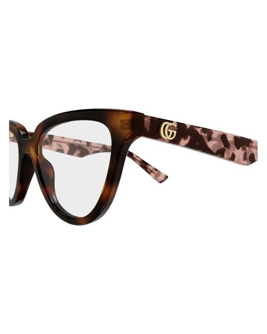 Gucci Brown Cat-Eye-Brille