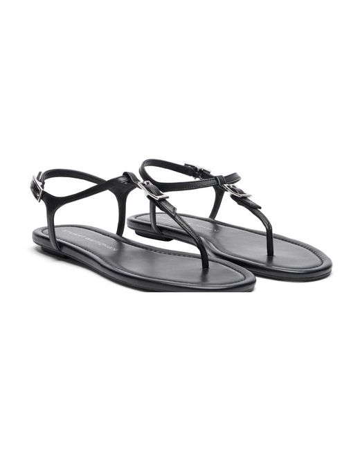 Stuart Weitzman Brown Flat Sandals