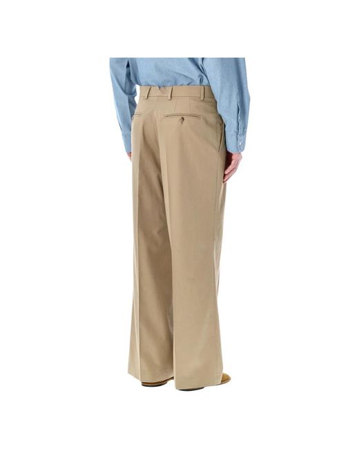 AMI Natural Wide Trousers for men