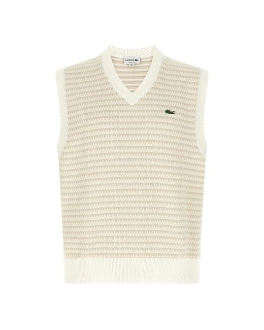 Lacoste Natural Sleeveless Jumpers for men
