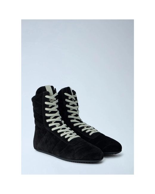Rick Owens Blue Lace-Up Boots for men