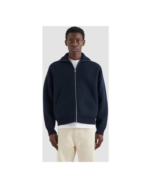 Axel Arigato Truien & Vesten ,Blauw ,Wol Core Zip-Up Sweater in het Blue voor heren