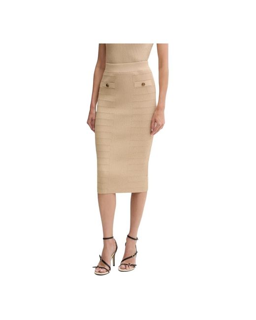 Guess Evangeline Skirt in het Natural