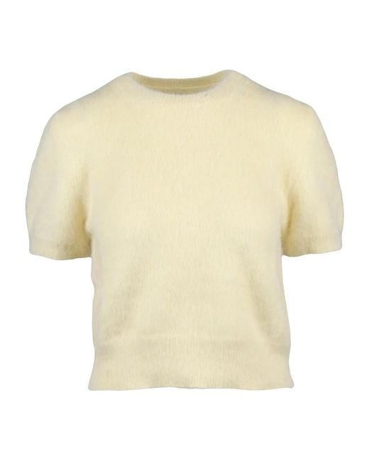 Maison Margiela Natural Round-Neck Knitwear