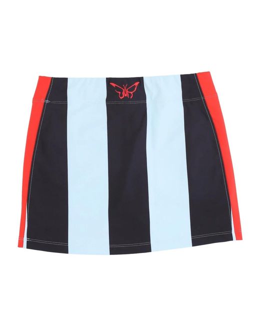 PUMA Rokken ,Zwart ,Lady Stripes Mini Rok in het Blue
