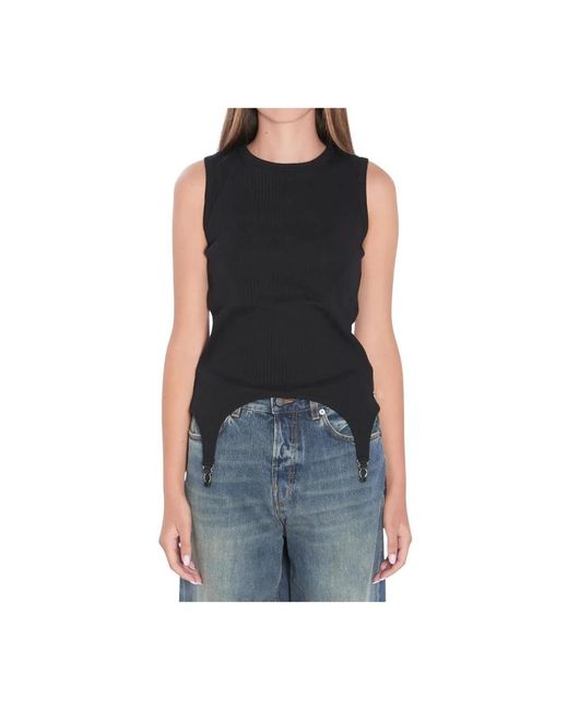 Jean Paul Gaultier Sleeveless Tops in het Black