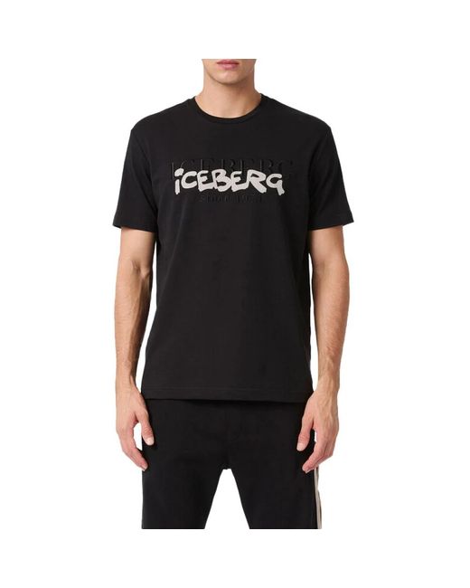 Iceberg Black T-Shirts for men