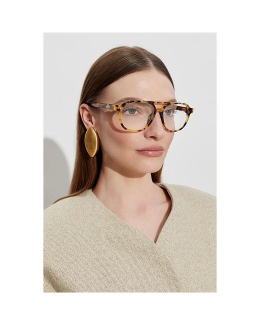 Glasses di Jacquemus in Metallic