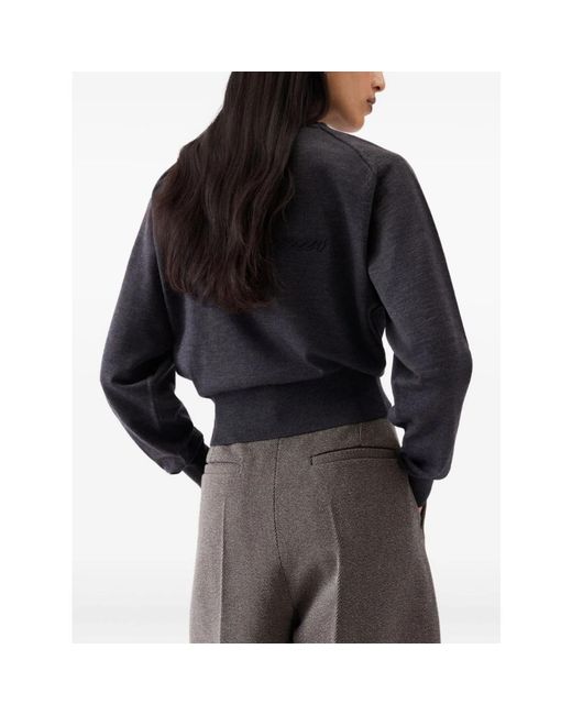 Jacquemus Blue Round-Neck Knitwear