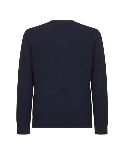 Mc2 Saint Barth Blue Round-Neck Knitwear for men