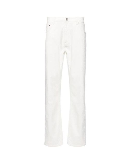 Etro White Straight Jeans for men