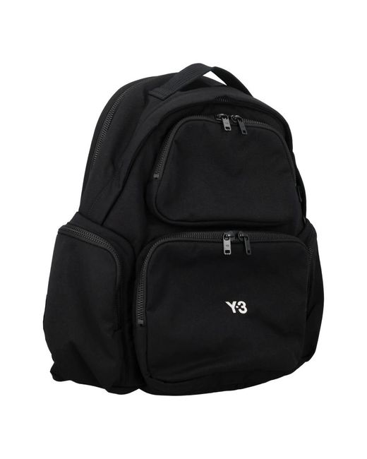 Y-3 Black Backpacks