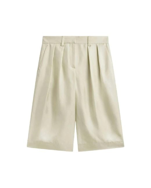 Frankie Shop Natural Long Shorts