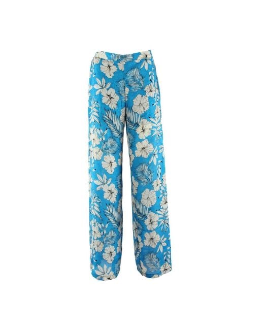 Pinko Blue Wide Trousers