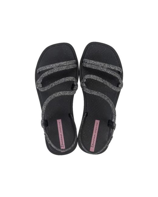 Flat Sandals Ipanema en coloris Black
