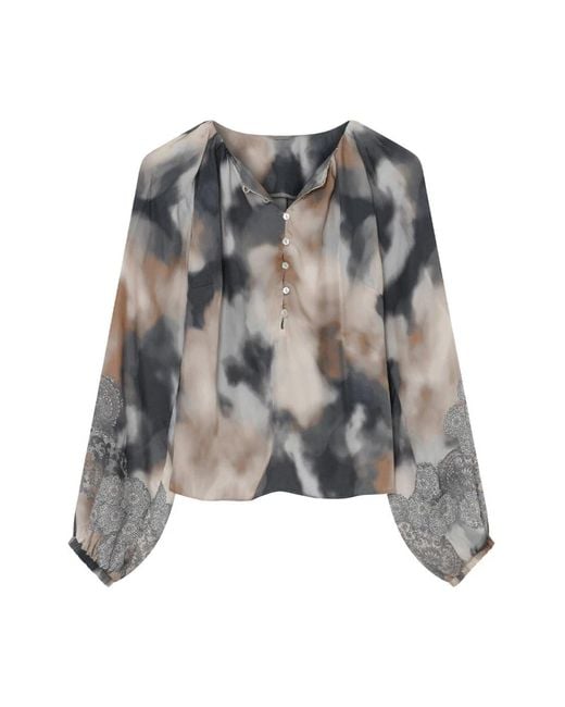 GUSTAV Overhemden ,Veelkleurig ,Annebell Top Lange Mouw 60605 in het Gray