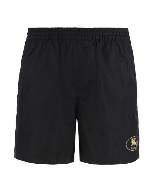 Beachwear Burberry pour homme en coloris Black