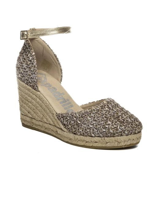 Espadrilles Cira Monte Wedge in het Metallic