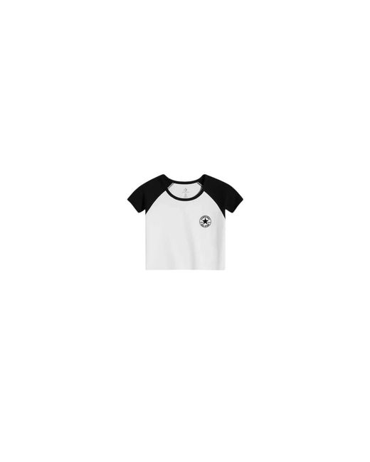 Converse Chuck Patch Colorblock Ss Top in het Black