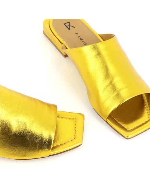 Shoes > flip flops & sliders > sliders Fabio Rusconi en coloris Yellow