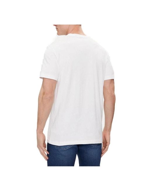 Calvin Klein Regenerative cotton outline t-shirt in White für Herren