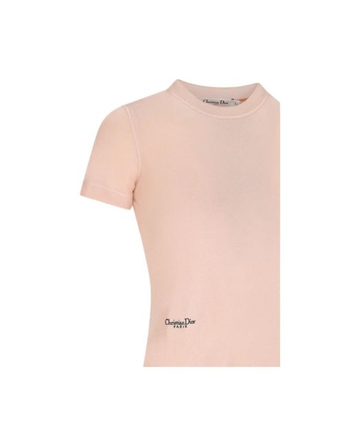 Dior Pink Kurzärmeliger Pullover