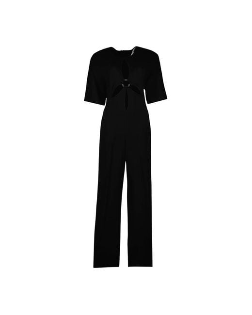 Stella McCartney Black V-ausschnitt cutout jumpsuit