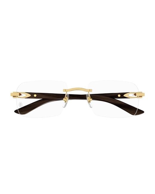 Cartier Yellow Glasses for men