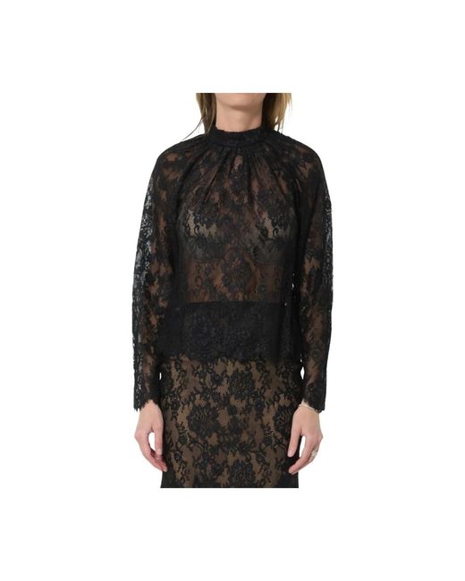 Blouses Self-Portrait de color Black