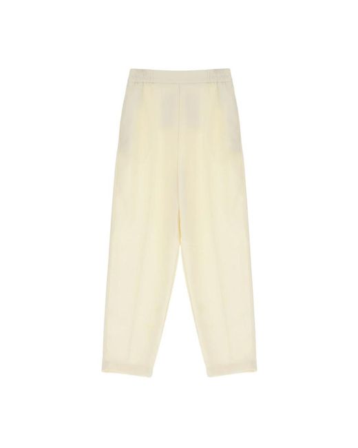 Trousers > cropped trousers Imperial en coloris Natural