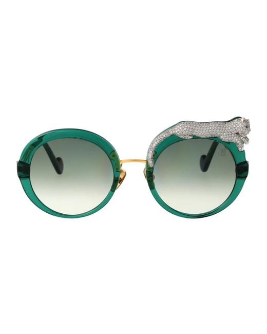 Anna Karin Karlsson Green Sunglasses