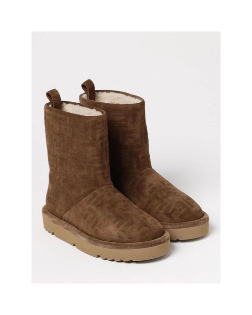 Fendi Brown Winter Boots