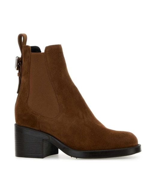 Chloé Brown Heeled Boots