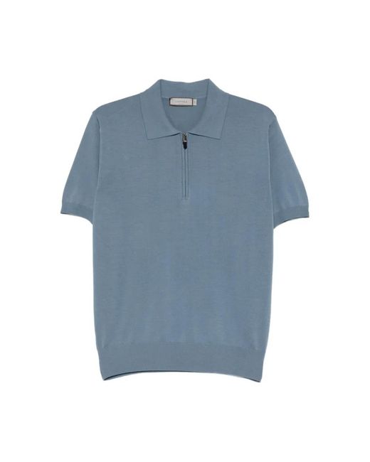 Canali Zip Polo in het Blue voor heren