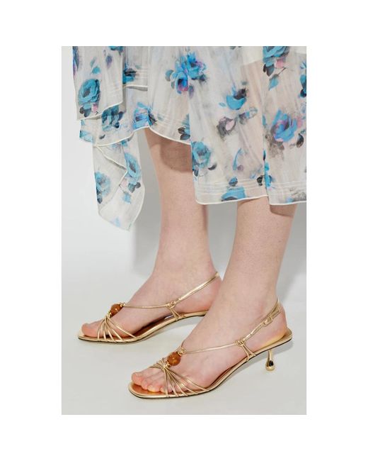 Jimmy Choo Metallic High Heel Sandals