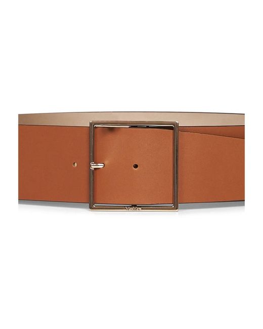 Max Mara Brown Breiter Ledergürtel
