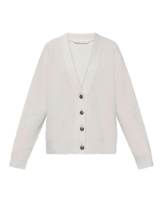 Palm Angels Truien & Vesten ,Grijs ,Off Gebreide Vest in het White