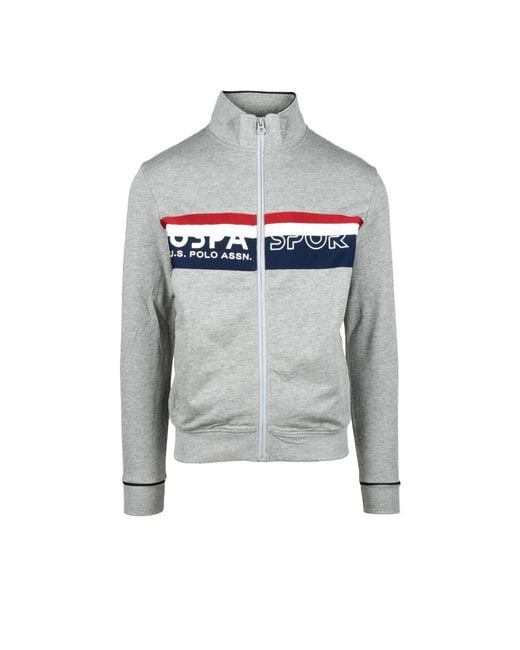 Zip-Throughs di U.S. POLO ASSN. in Gray da Uomo