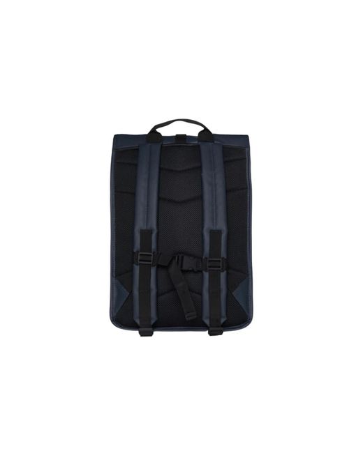 Rains Tassen ,Blauw ,Polyester Stijlvolle Rugzak Met Polyester Coating in het Blue voor heren