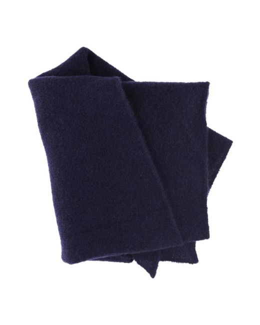 Roberto Collina Blue Winter Scarves for men
