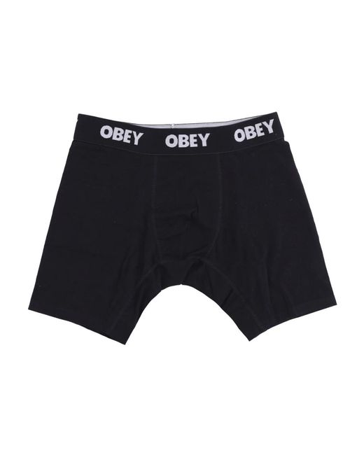 Obey Streetwear boxers 2-pack schwarz in Blue für Herren