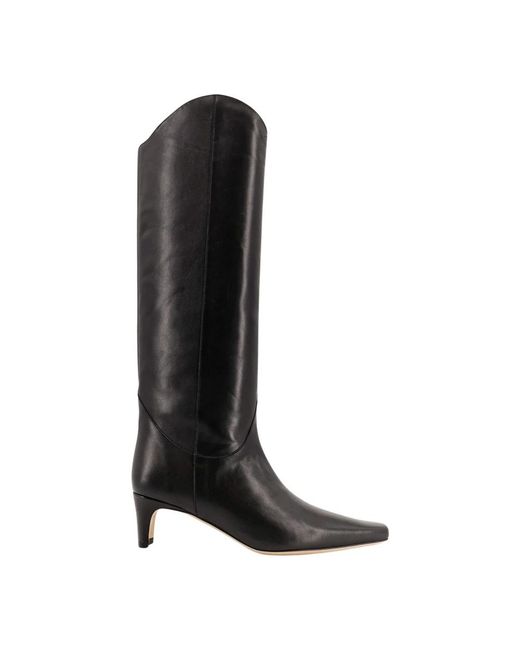 Staud Black Cowboy & Biker Boots