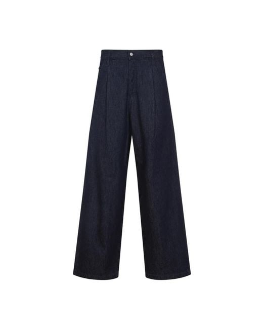 Dries Van Noten Wide Leg Blue for men