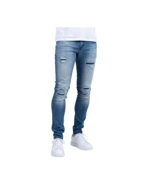 Antony Morato Blue Skinny Jeans for men