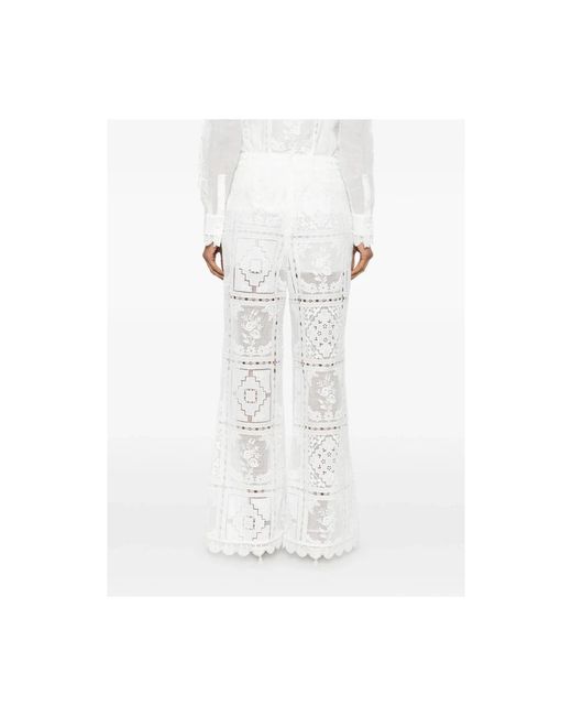 Zimmermann White Wide Trousers