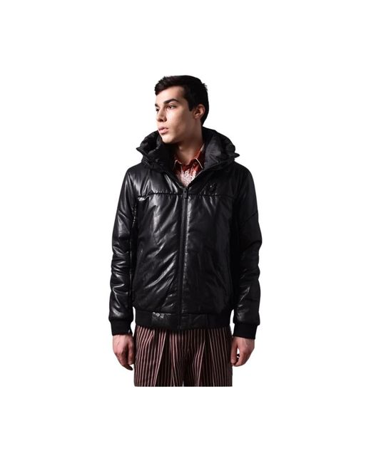 Poche Paris Jassen ,Zwart ,Polyester Stijlvolle Winterjas in het Black voor heren