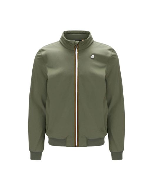 K-Way Green Bomber Jackets for men