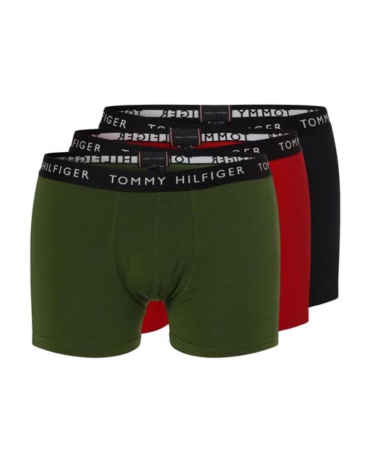 Set boxer in cotone biologico di Tommy Hilfiger in Green da Uomo