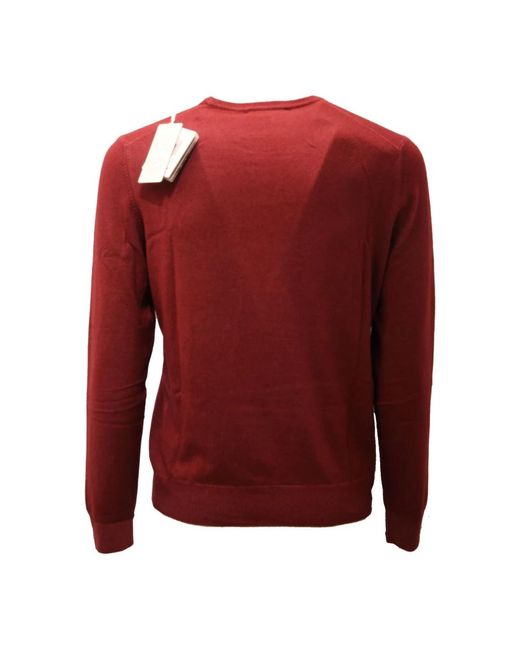 La Fileria Red Cashmere Knitwear for men