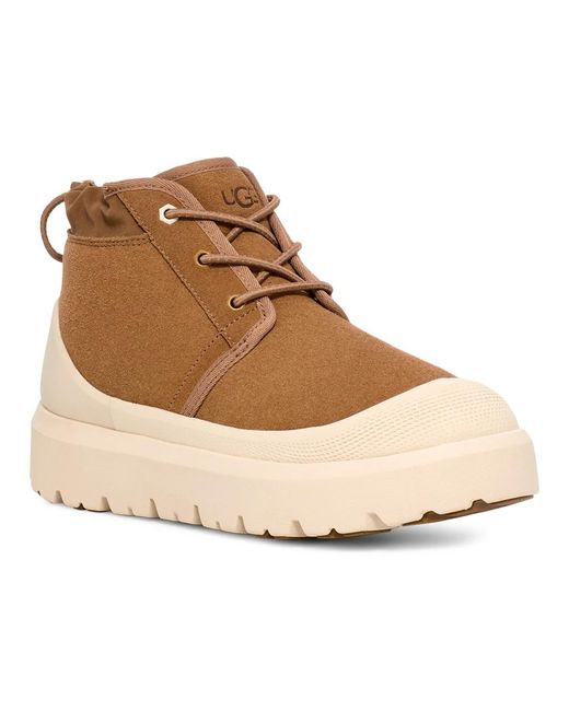 Ugg Schoenen ,Bruin ,Wol Neumel Weather Hybrid Laarzen Chestnut Whitecap in het Natural voor heren